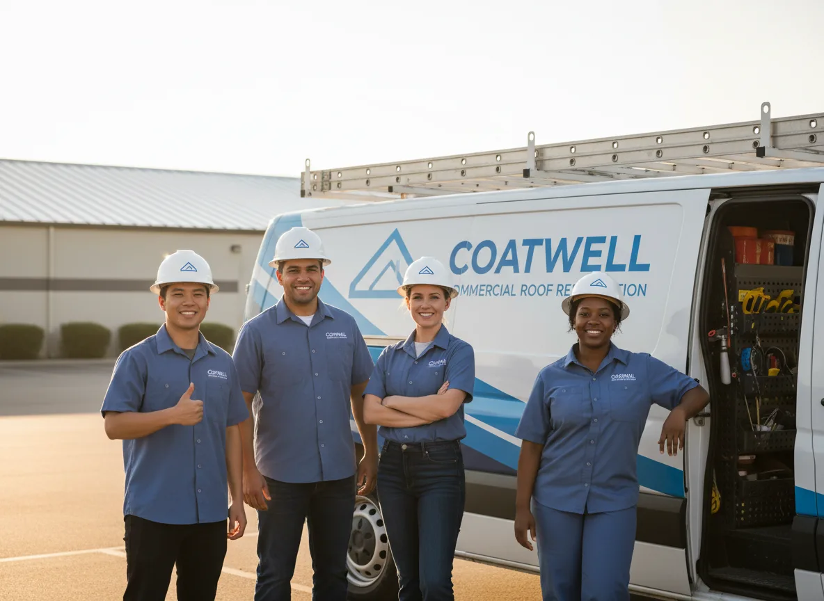 Commercial roof coating company in Belpre, KS